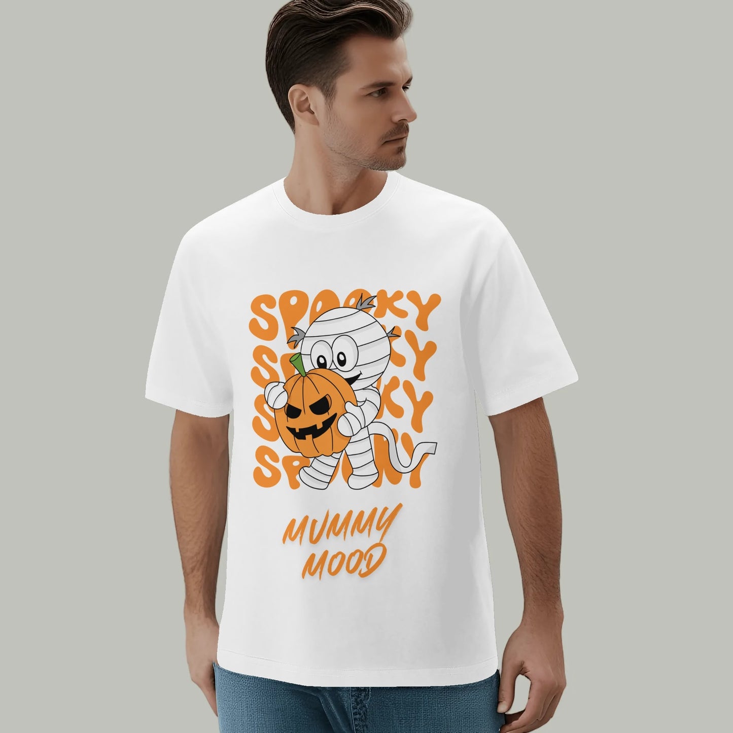Spooky Mommy Mod T-shirt â Style Halloween Chic & Fun đ»đ