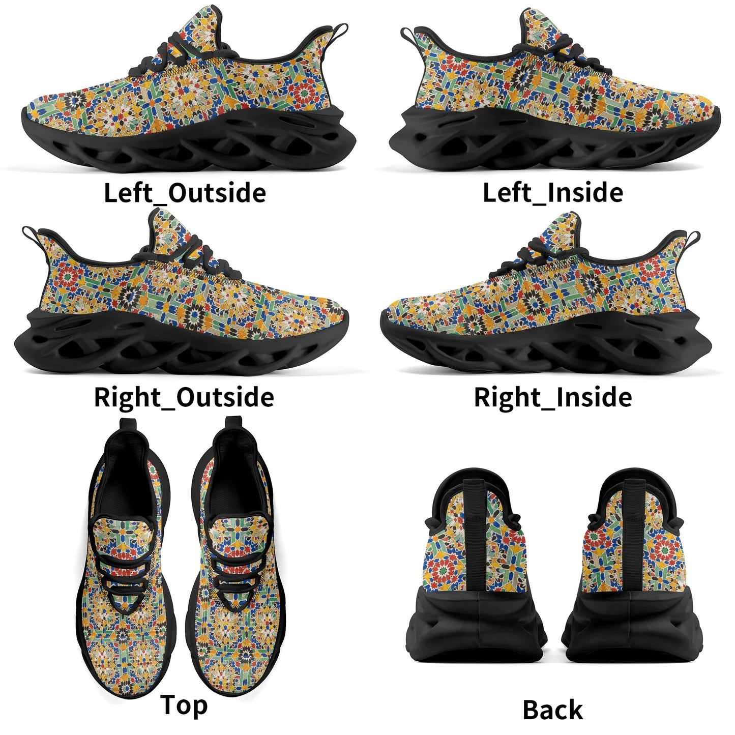 Soulier de sport – Design à motifs traditionnels nord-africains