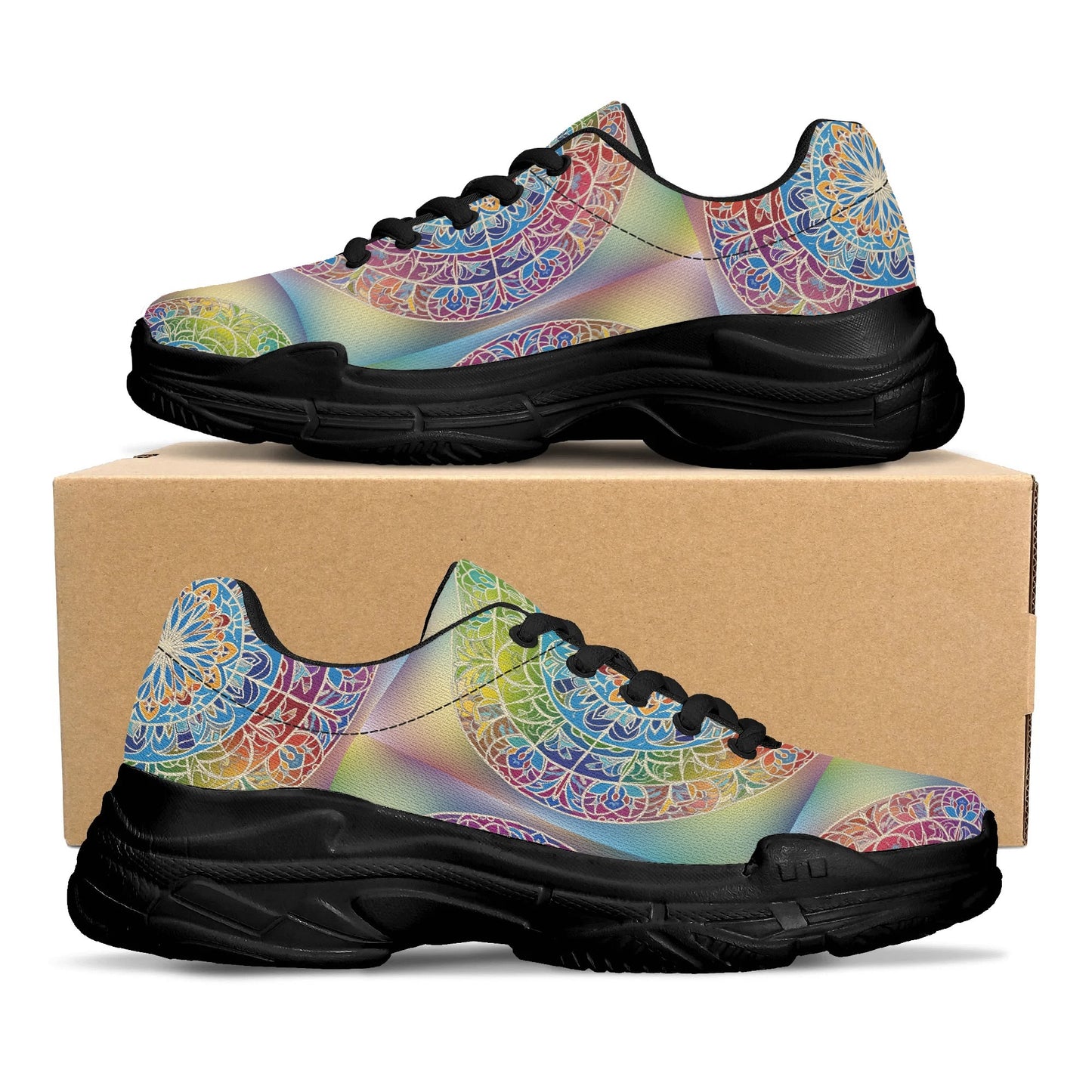 MD Chunky Sneakers – Design Mandala Énergie & Harmonie