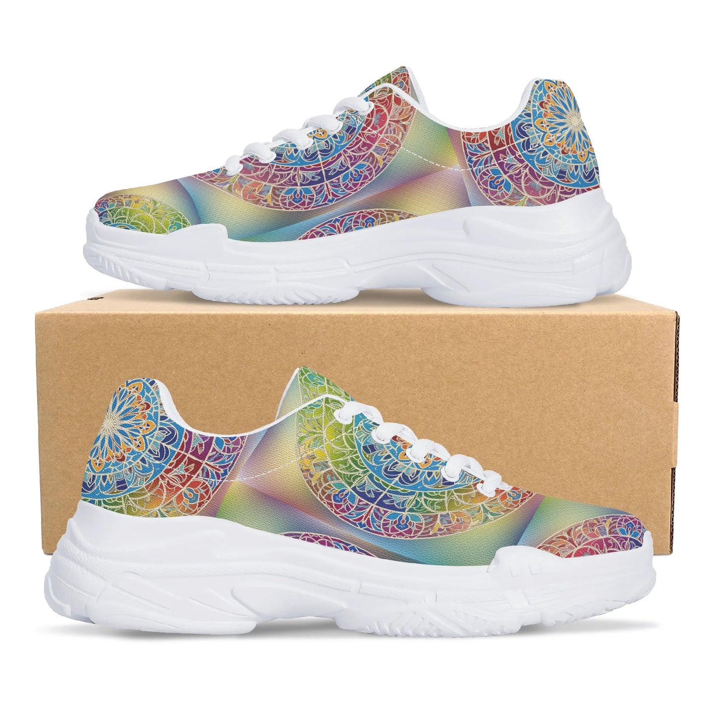 MD Chunky Sneakers – Design Mandala Énergie & Harmonie