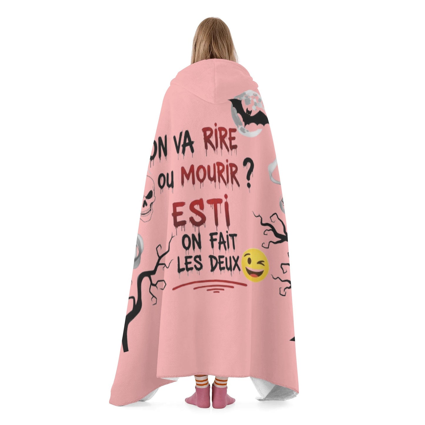Personalized Wearable Hooded Blanket for Adult for Kids