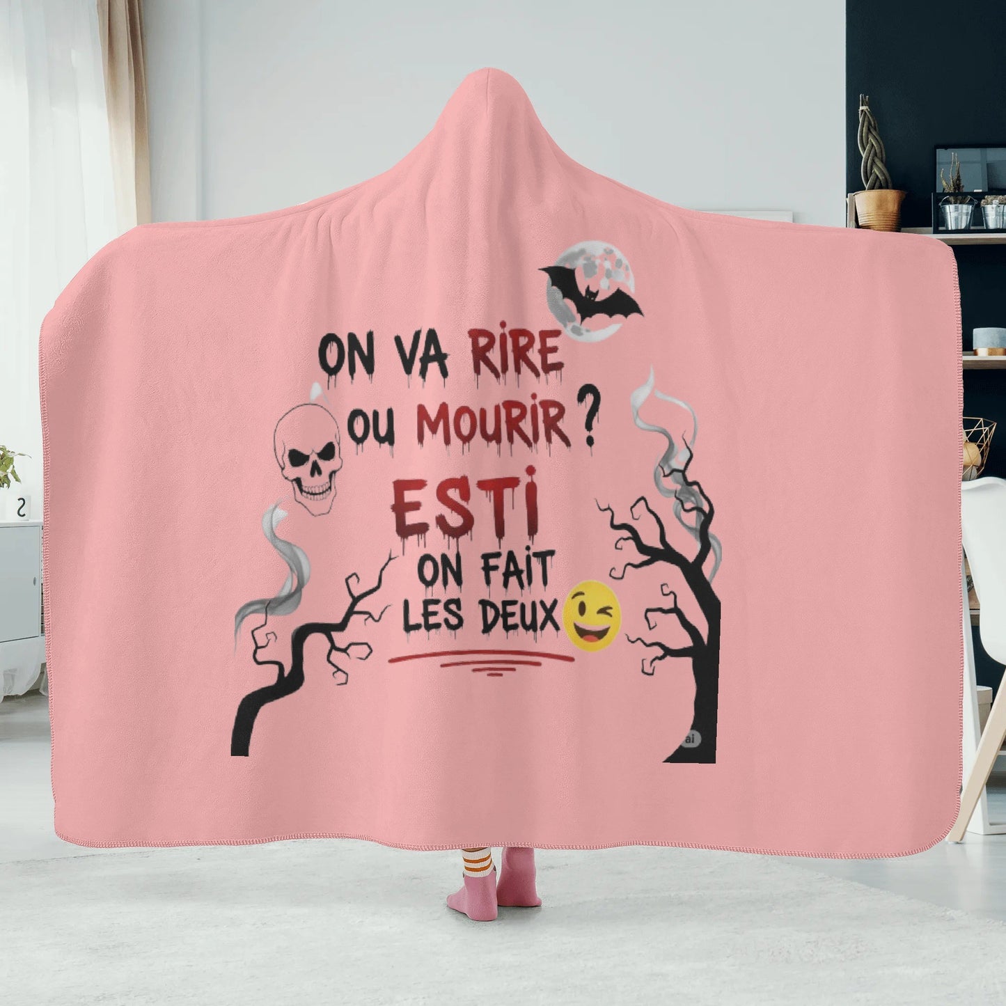 Personalized Wearable Hooded Blanket for Adult for Kids