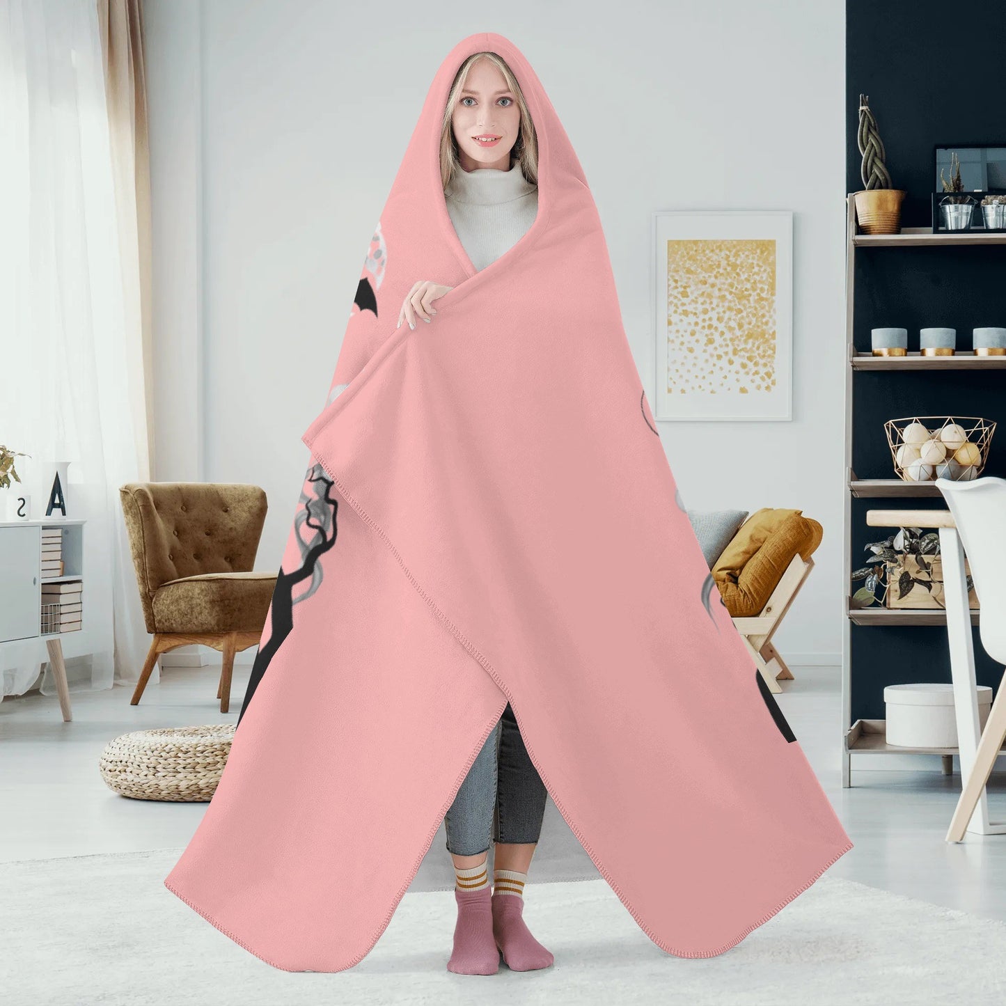 Personalized Wearable Hooded Blanket for Adult for Kids