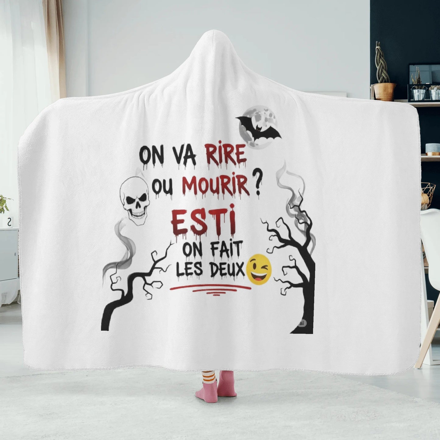 Personalized Wearable Hooded Blanket for Adult for Kids