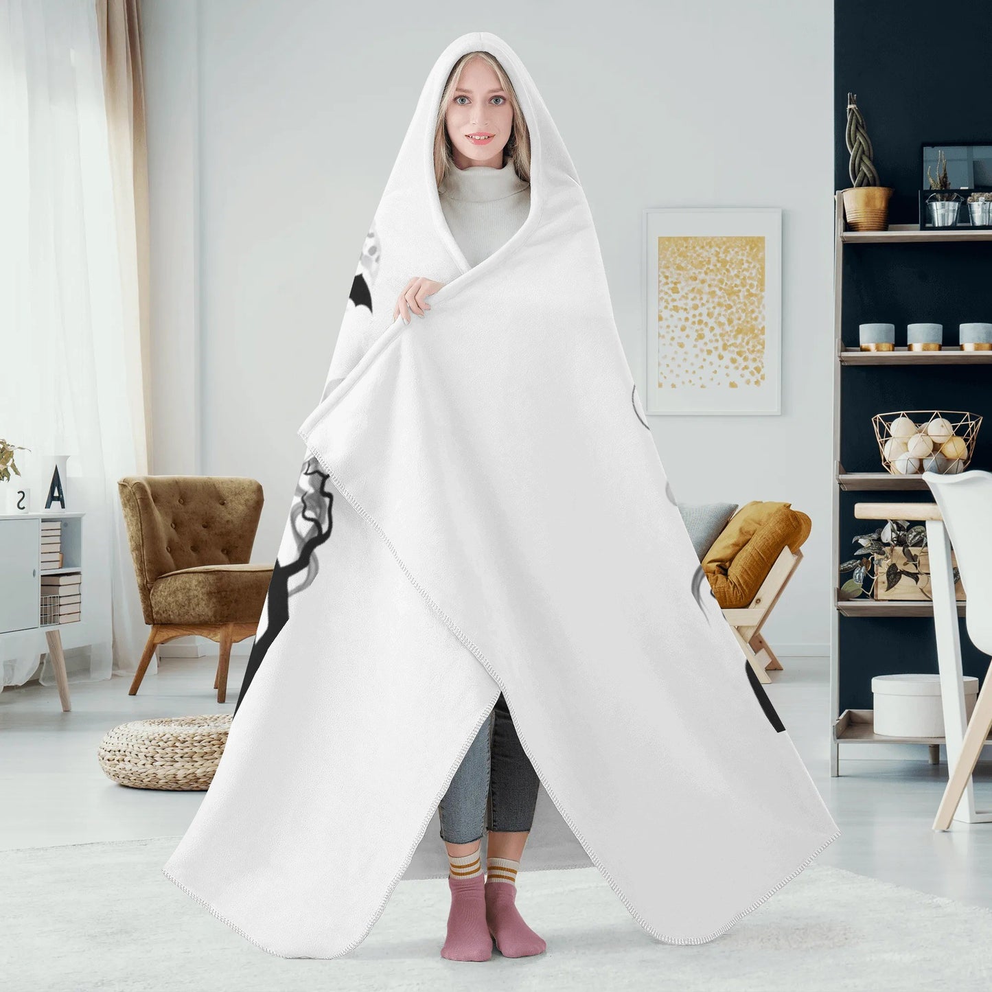 Personalized Wearable Hooded Blanket for Adult for Kids