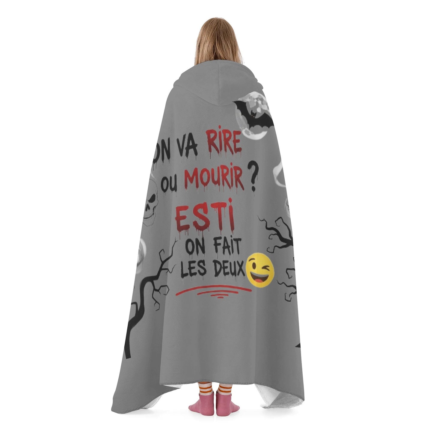 Personalized Wearable Hooded Blanket for Adult for Kids