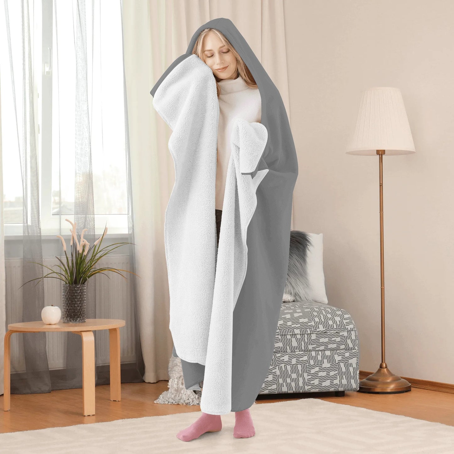 Personalized Wearable Hooded Blanket for Adult for Kids
