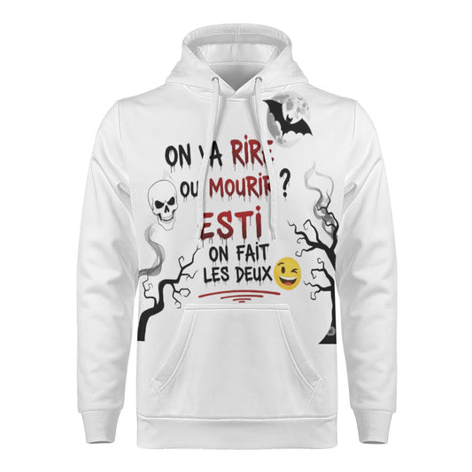 Fun Halloween Hoodie – Dark Humor &amp; Style 🕸️