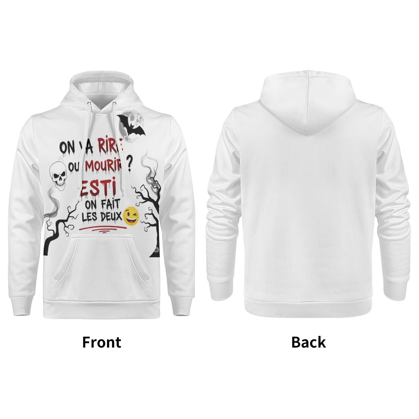 Fun Halloween Hoodie – Dark Humor &amp; Style 🕸️